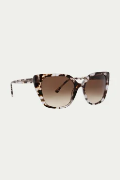 Trina Turk Kamari Sunglass Dark Brown New