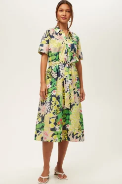 Trina Turk Misola 2 Short-Sleeve Midi Dress - PS Eternal Multi Online