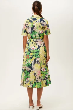 Trina Turk Misola 2 Short-Sleeve Midi Dress - PS Eternal Multi Online