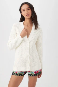 Trina Turk Oceana Sweater Whitewash Clearance