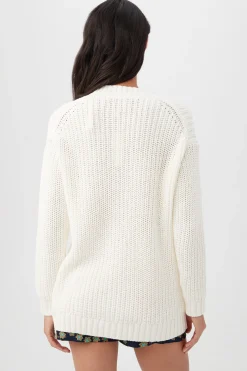 Trina Turk Oceana Sweater Whitewash Clearance