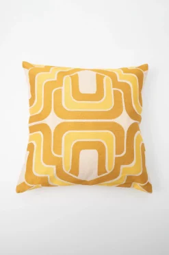 Trina Turk Ogee Embroidered Down Pillow Amber Sale