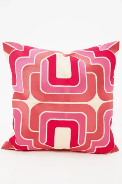Trina Turk Ogee Embroidered Down Pillow Pink Outlet