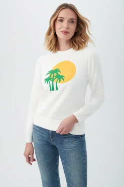 Trina Turk Old Fashioned Sweater Whitewash Clearance