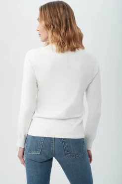 Trina Turk Old Fashioned Sweater Whitewash Clearance