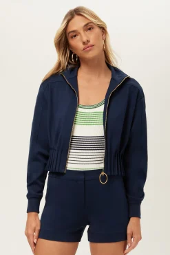 Trina Turk Outrun Jacket - Cozy Ponte Ink Best