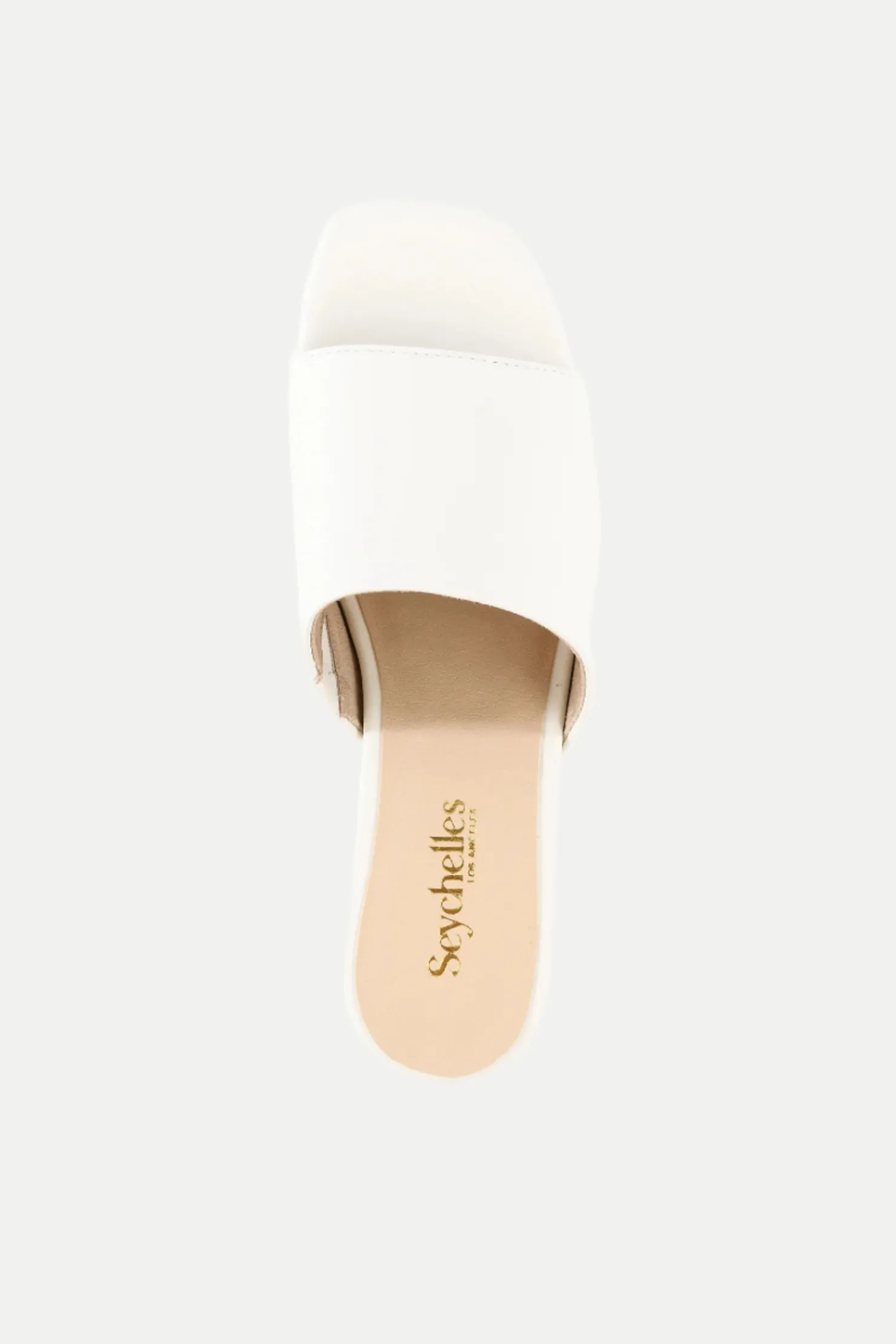 Trina Turk Pepper Leather Heeled Mule Sandal White Sale