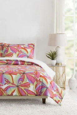 Trina Turk Pinwheel Full Queen 3-Piece Comforter Set Pink Sale