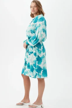 Trina Turk Poetry Dress Tranquil Turquoise Hot