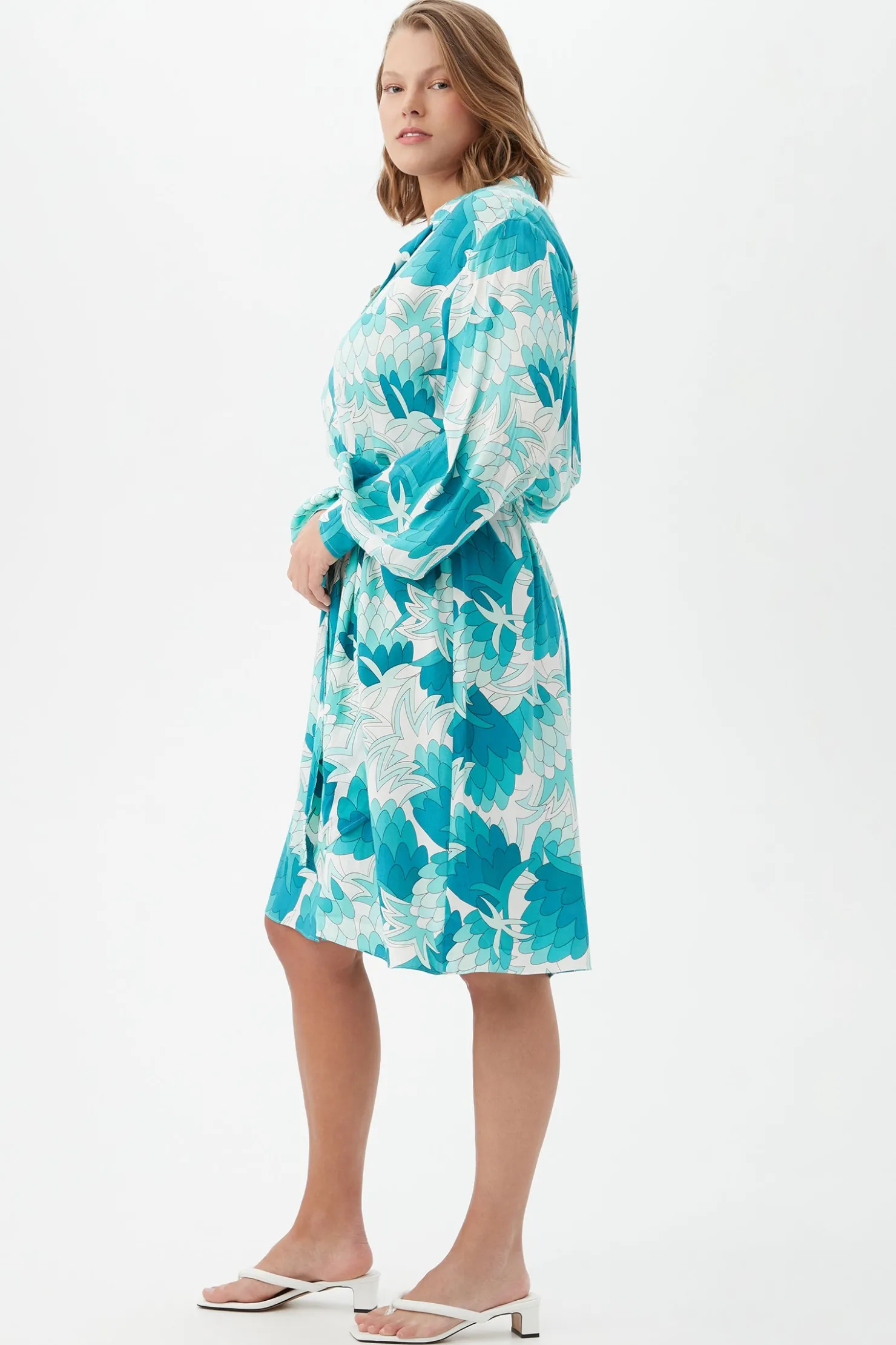 Trina Turk Poetry Dress Tranquil Turquoise Hot