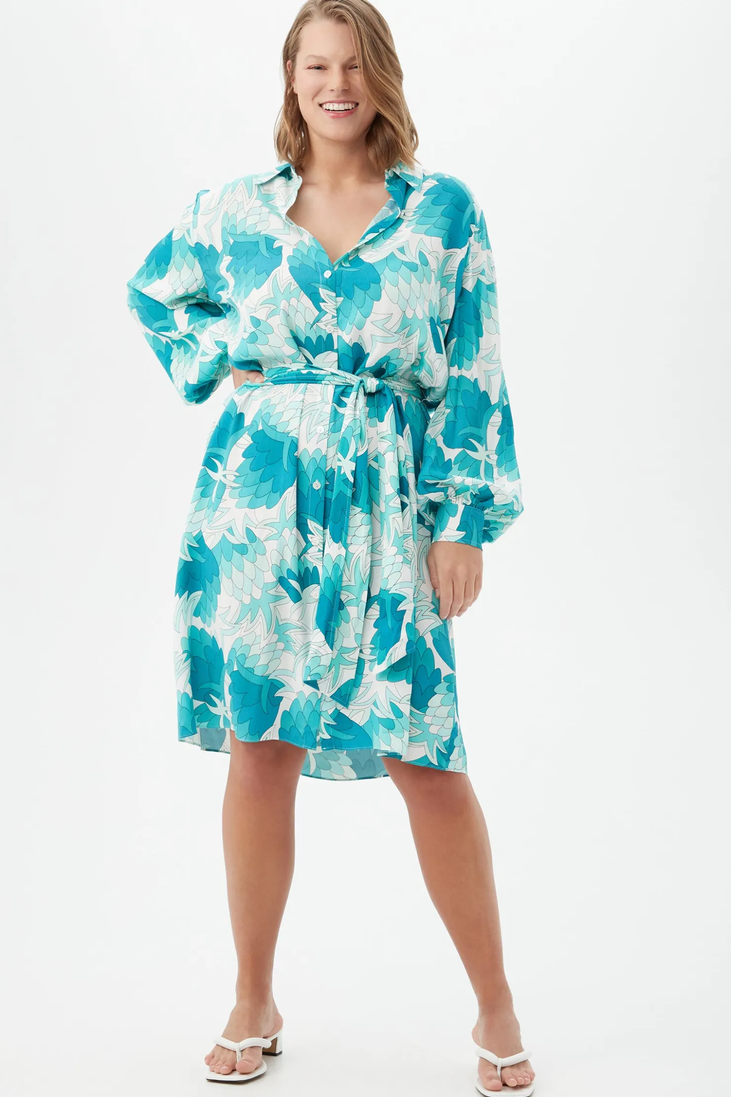 Trina Turk Poetry Dress Tranquil Turquoise Hot
