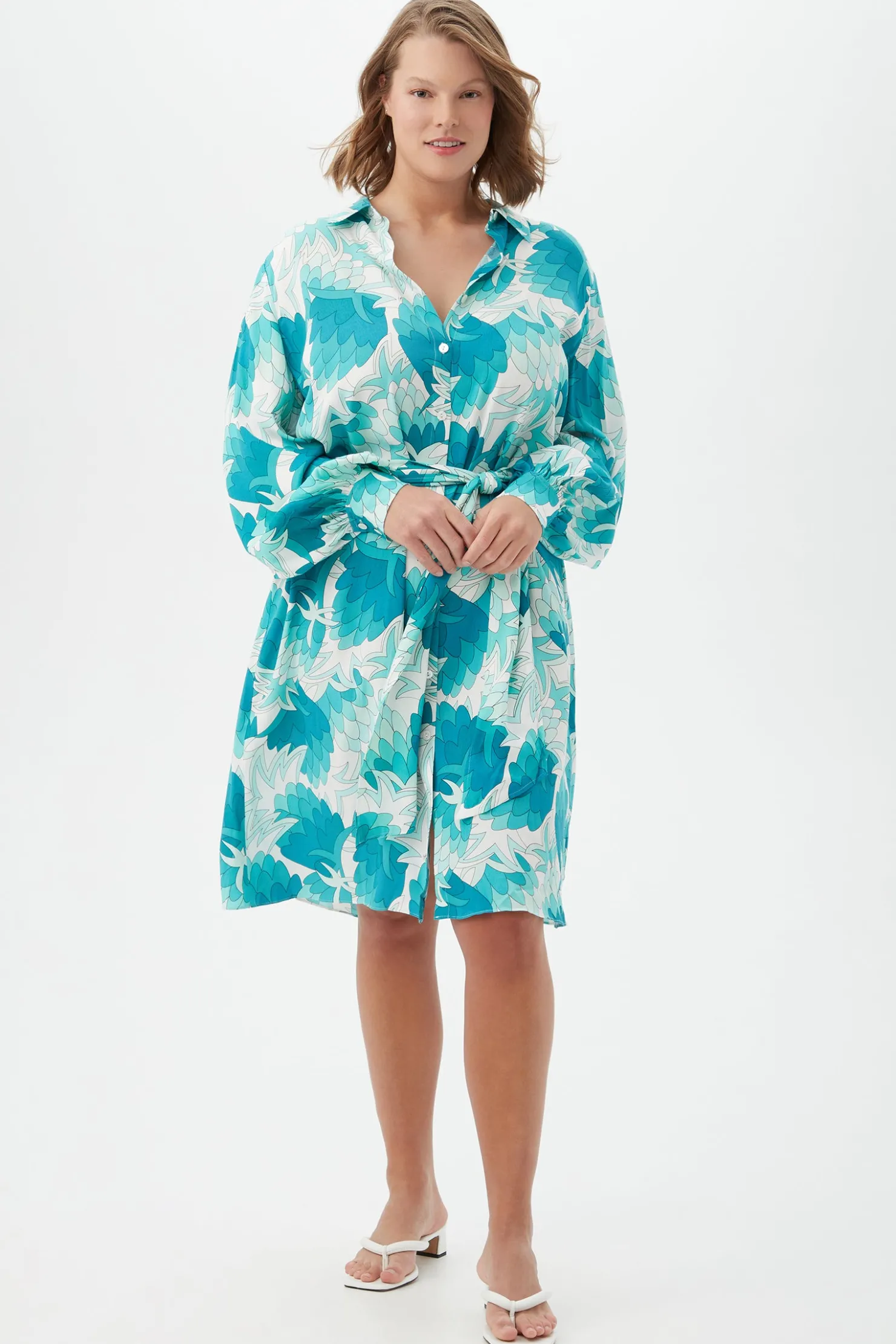 Trina Turk Poetry Dress Tranquil Turquoise Hot