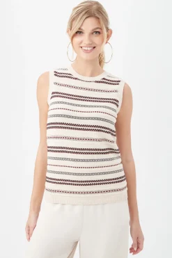 Trina Turk Samoa Top Ecru Online