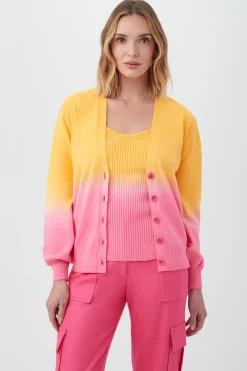 Trina Turk Sand Pearl Cardigan Multi Outlet