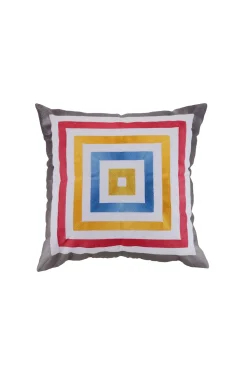 Trina Turk Satin Stitch Embroidered Square Pillow Pink Outlet