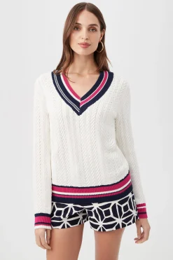 Trina Turk Seapointe Sweater Multi Hot