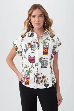 Trina Turk Simpatico Top Multi Best