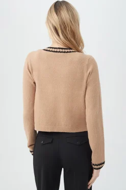 Trina Turk Sinai Cardigan Camel/Black Outlet