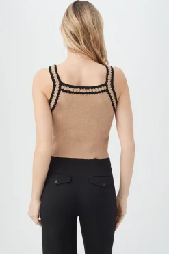 Trina Turk Suez Cami Camel/Black Best