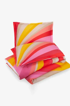 Trina Turk Sunburst Full/Queen Duvet 3-Piece Set Dark PInk Outlet