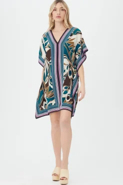 Trina Turk Theodora Caftan Dress - Senegal Garden Silk Multi Outlet