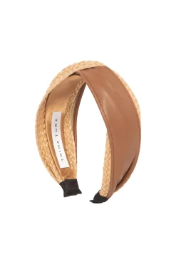 Trina Turk Coquina Headband Camel New