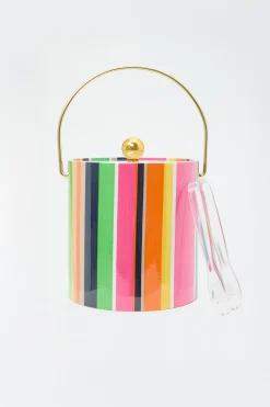 Trina Turk TT Ice Bucket - Splash Stripe Multi Fashion
