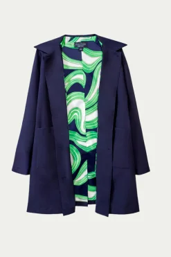 Trina Turk TT X Shed Rain Mac Rain Coat - Ink Best