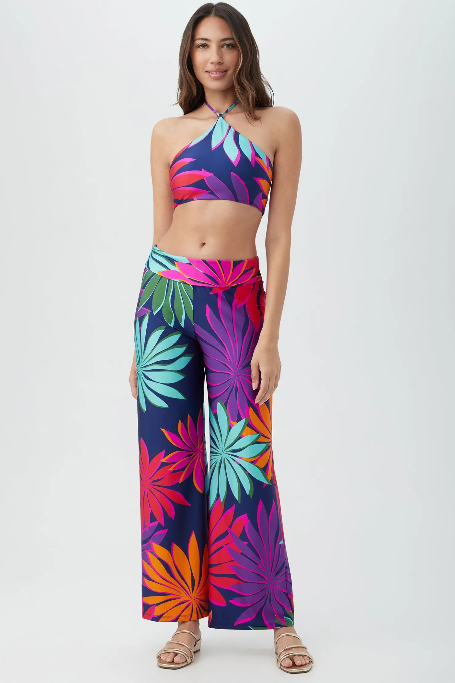 Trina Turk Women's Wailea Swim Cover-Up Pant Multi Outlet